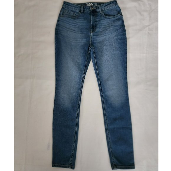 Lee Women's Heritage High Rise Slim Fit Skinny Denim Jeans Blue Size 8/Medium - Picture 5 of 14
